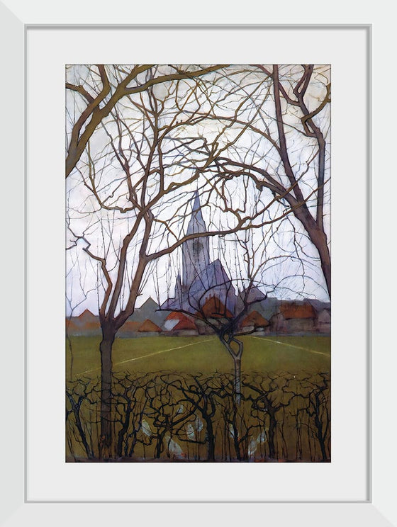 “Village Church (1898)“, Piet Mondrian