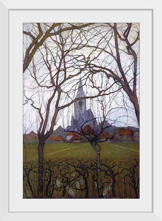 “Village Church (1898)“, Piet Mondrian