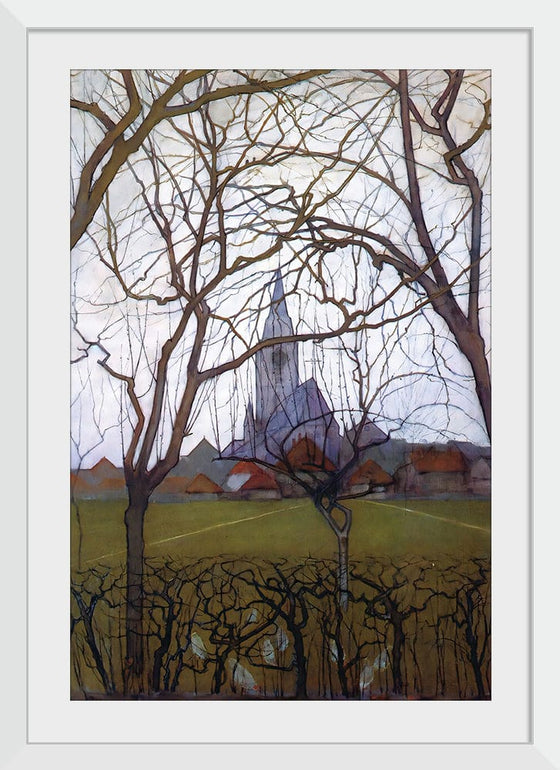 “Village Church (1898)“, Piet Mondrian