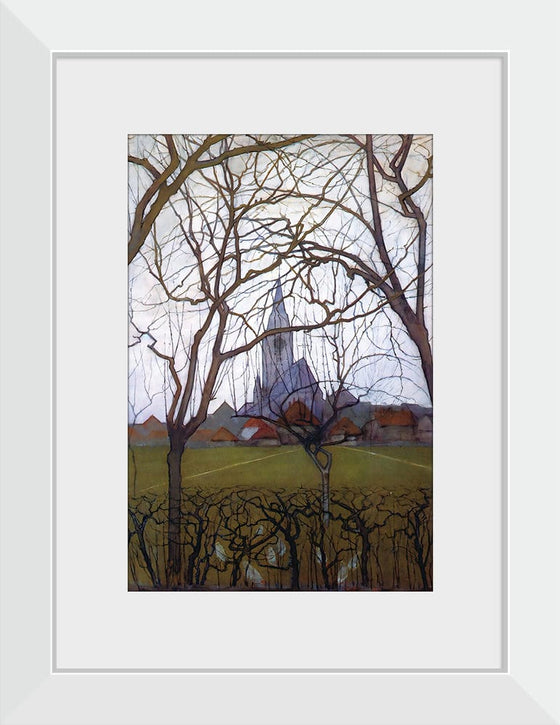 “Village Church (1898)“, Piet Mondrian