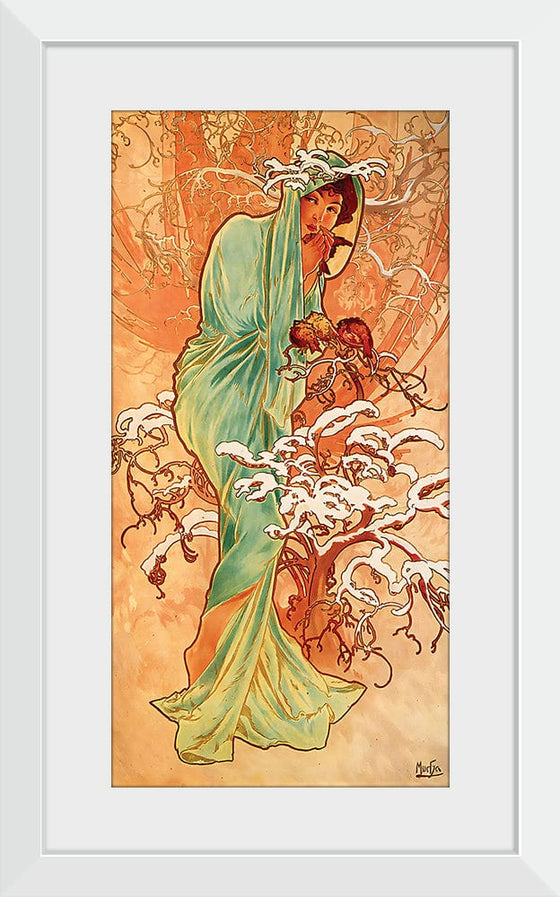 “Winter (1896)”, Alphonse Mucha