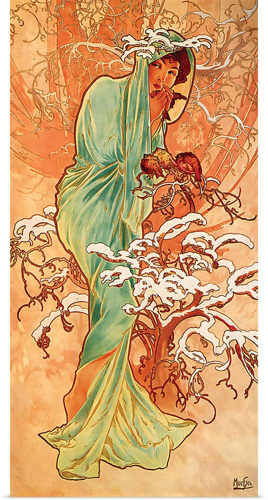 “Winter (1896)”, Alphonse Mucha