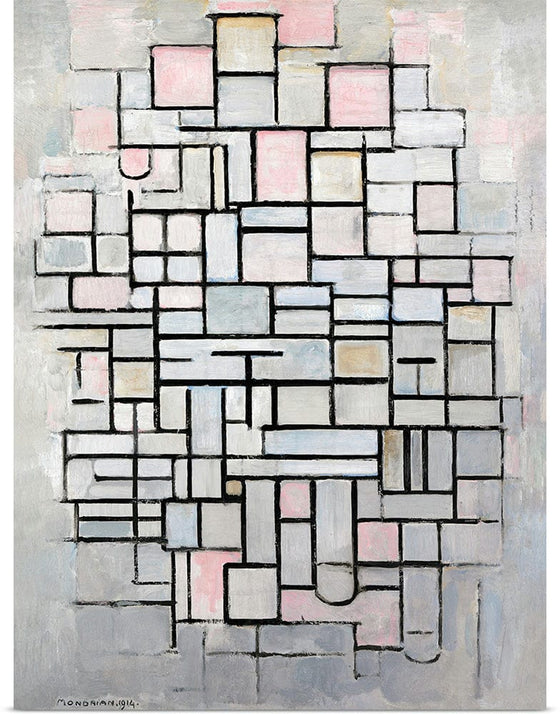 “Composition No. IV (1914)“, Piet Mondrian