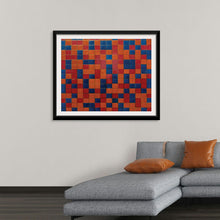  Piet Mondrian's "Schachbrettkomposition Mit Dunklen Farben (1919)" is a seminal work of abstract art that showcases his signature grid composition. The bold, contrasting colors of red, blue, and yellow create a dynamic and visually stimulating piece. This limited-edition print is a must-have for any collector of modern art and a testament to Mondrian's groundbreaking contributions to the art world.