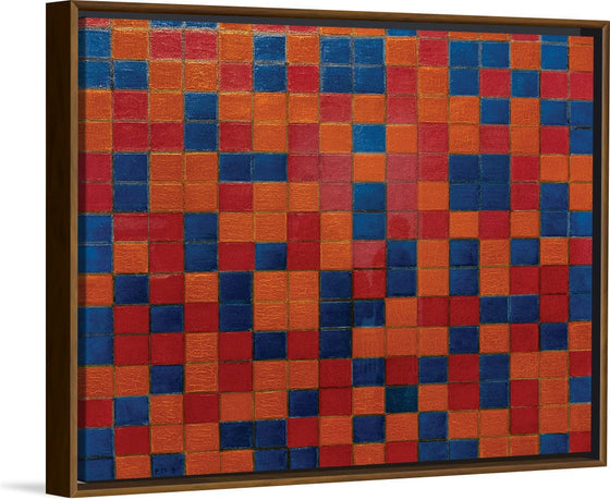 “Schachbrettkomposition Mit Dunklen Farben (1919)“, Piet Mondrian