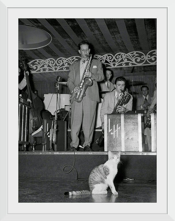 “Sam Donahue and Hep - Aquarium New York, NY ca. Dec-1946 01”, William P. Gottlieb