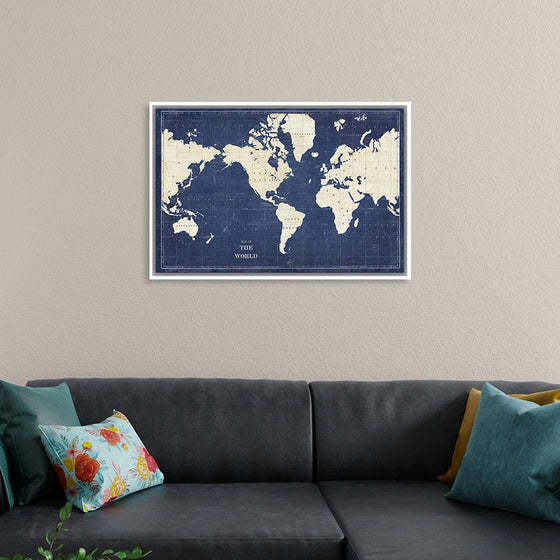 “Blueprint World Map“, Sue Schlabach