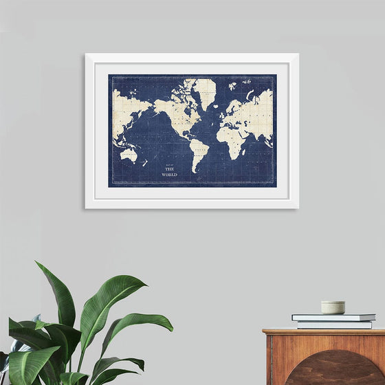 “Blueprint World Map“, Sue Schlabach