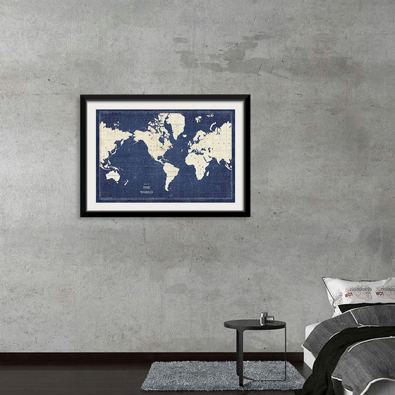 “Blueprint World Map“, Sue Schlabach