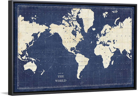 “Blueprint World Map“, Sue Schlabach