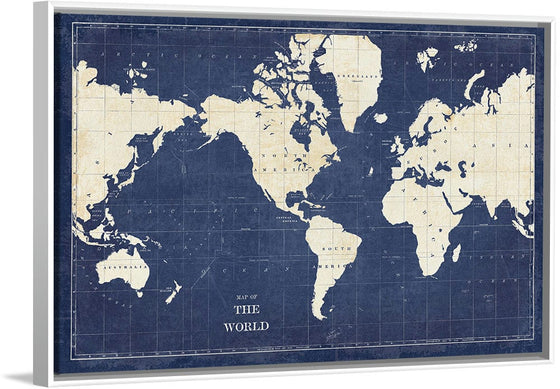 “Blueprint World Map“, Sue Schlabach