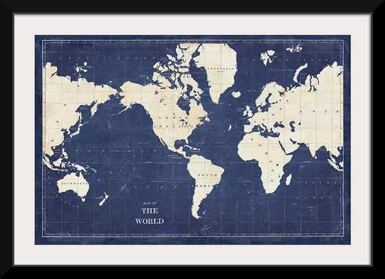 “Blueprint World Map“, Sue Schlabach