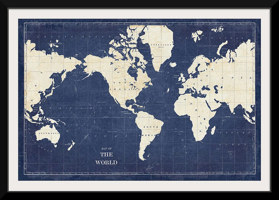 “Blueprint World Map“, Sue Schlabach