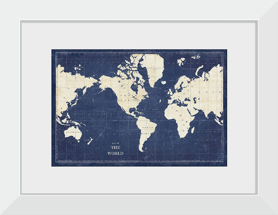 “Blueprint World Map“, Sue Schlabach