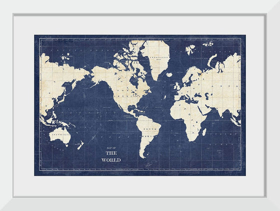 “Blueprint World Map“, Sue Schlabach