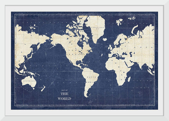 “Blueprint World Map“, Sue Schlabach