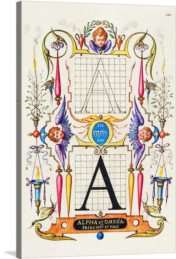 “Guide For Constructing The Letter A",  Joris Hoefnagel