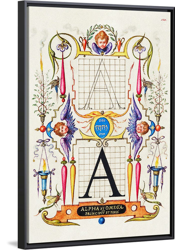 “Guide For Constructing The Letter A",  Joris Hoefnagel