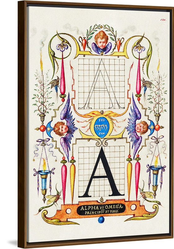 “Guide For Constructing The Letter A",  Joris Hoefnagel