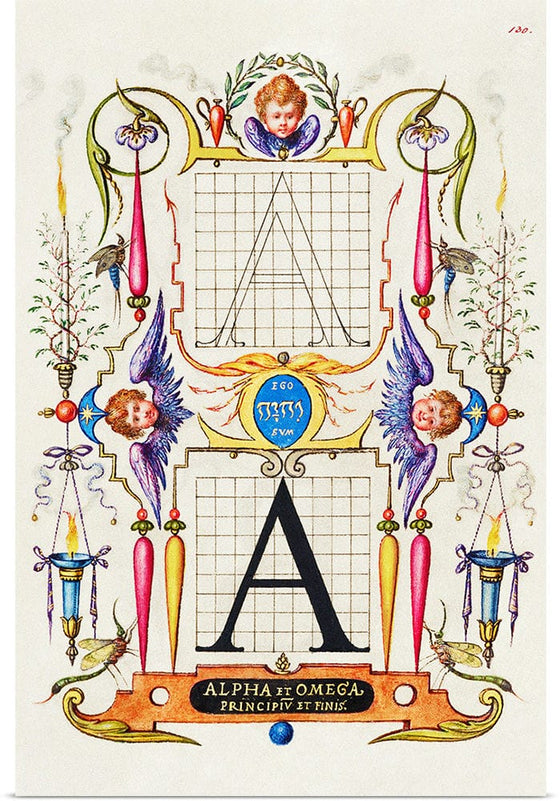 “Guide For Constructing The Letter A",  Joris Hoefnagel