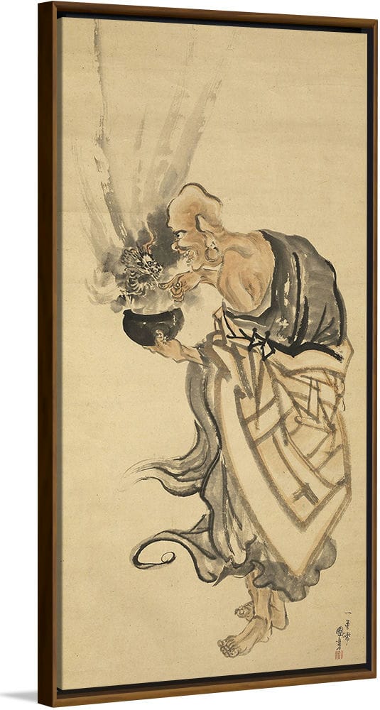 “The Arhat Handaka“, Kuniyoshi Utagawa