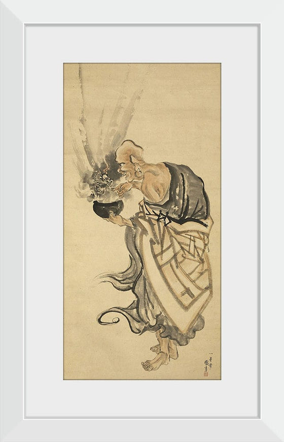 “The Arhat Handaka“, Kuniyoshi Utagawa