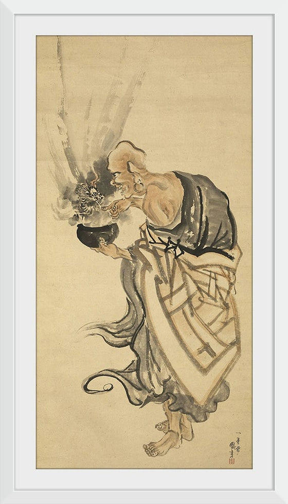 “The Arhat Handaka“, Kuniyoshi Utagawa