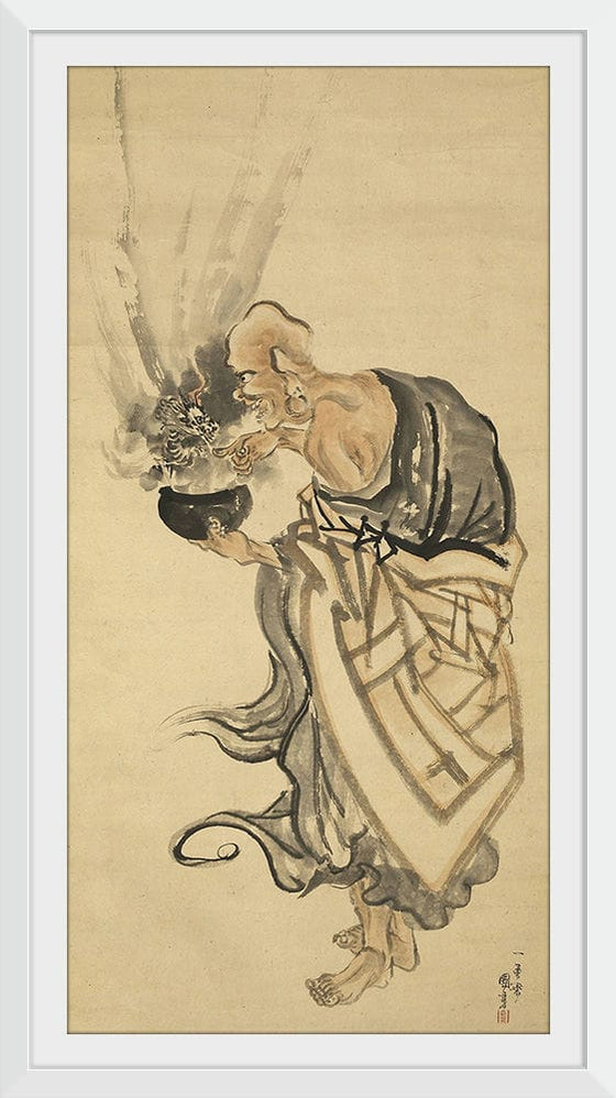 “The Arhat Handaka“, Kuniyoshi Utagawa