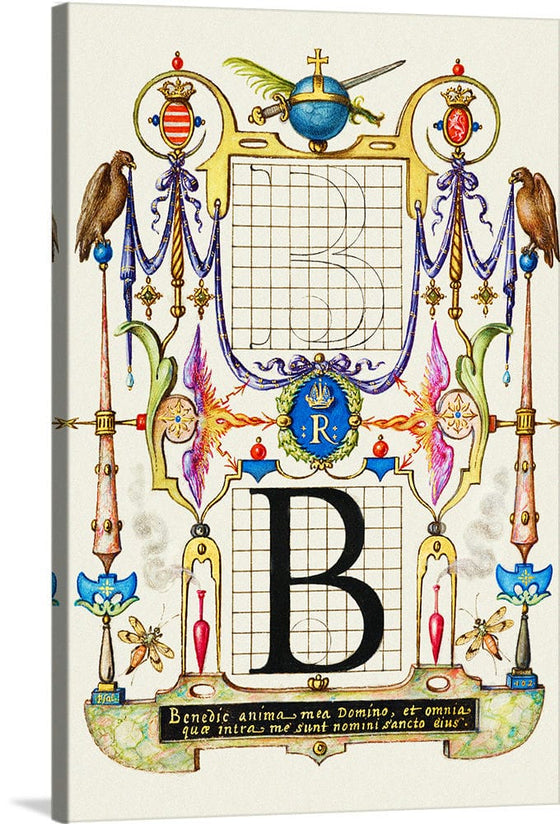 “Guide For Constructing The Letter B",  Joris Hoefnagel