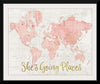 “Across the World Shes Going Places Pink“, Sue Schlabach