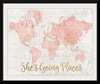 “Across the World Shes Going Places Pink“, Sue Schlabach