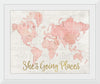 “Across the World Shes Going Places Pink“, Sue Schlabach