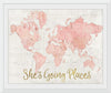 “Across the World Shes Going Places Pink“, Sue Schlabach