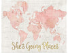 “Across the World Shes Going Places Pink“, Sue Schlabach