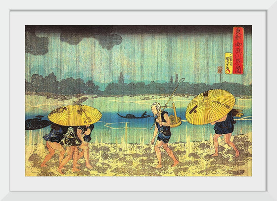 “At the Shore of the Sumida River“, Kuniyoshi Utagawa