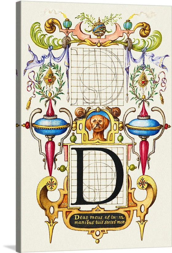 “Guide For Constructing The Letter D",  Joris Hoefnagel