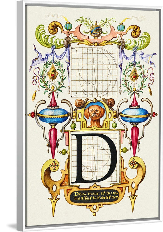 “Guide For Constructing The Letter D",  Joris Hoefnagel