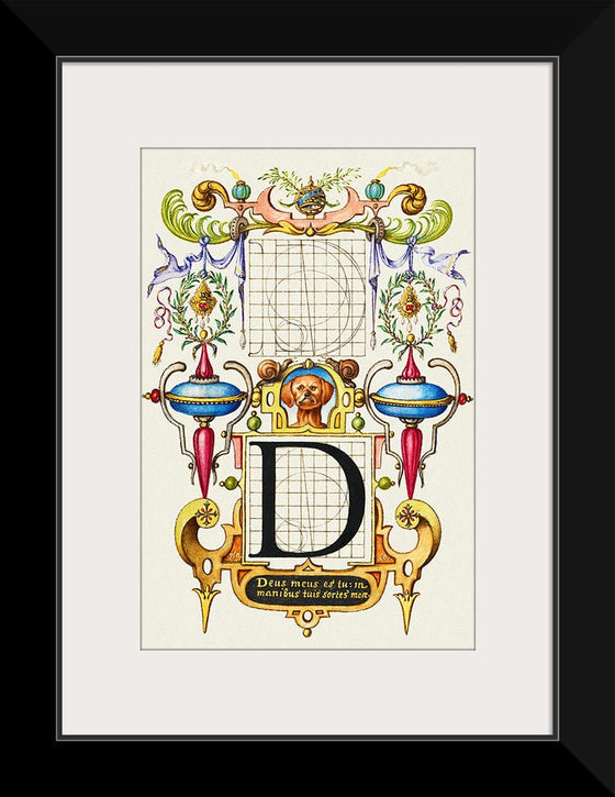 “Guide For Constructing The Letter D",  Joris Hoefnagel