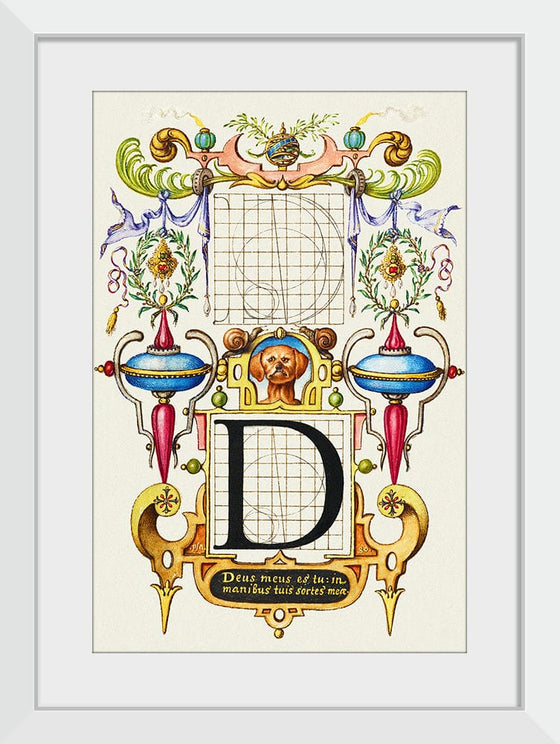 “Guide For Constructing The Letter D",  Joris Hoefnagel