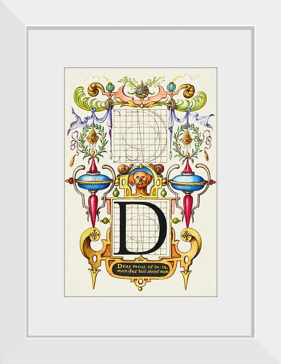 “Guide For Constructing The Letter D",  Joris Hoefnagel