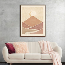  Embrace the timeless allure of Mid Century Landscape II. This art piece captures the essence of mid-century modern design with its clean lines, geometric shapes, and harmonious color palette. Hang it in your living room or study to evoke a sense of nostalgia and sophistication.