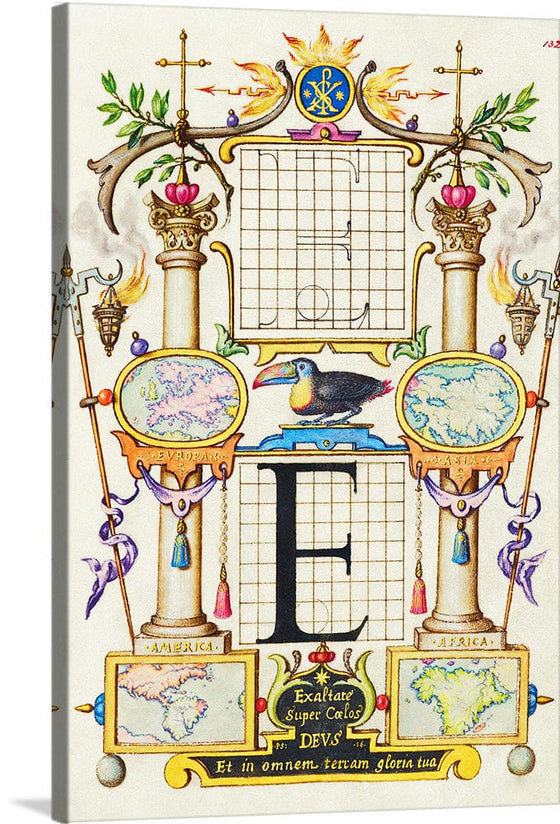 “Guide For Constructing The Letter E",  Joris Hoefnagel