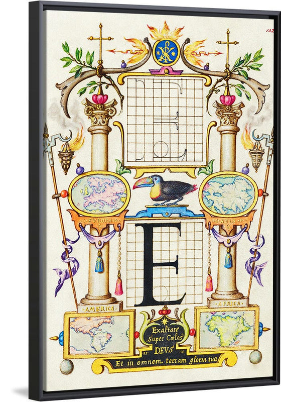 “Guide For Constructing The Letter E",  Joris Hoefnagel