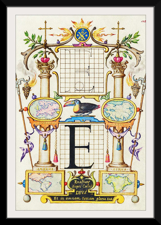 “Guide For Constructing The Letter E",  Joris Hoefnagel