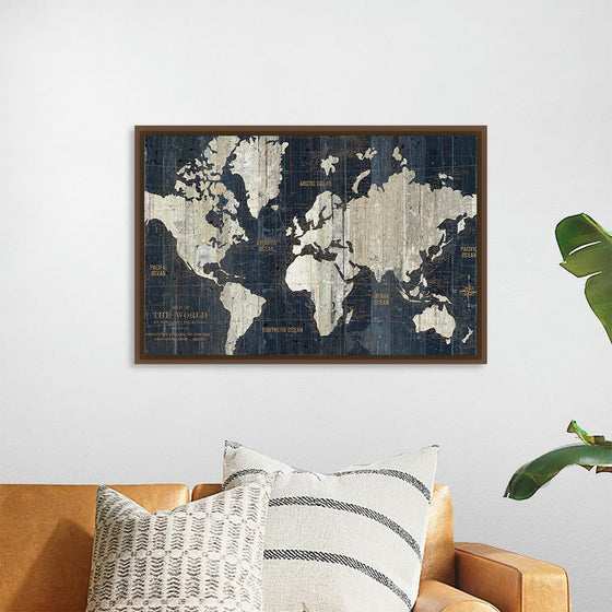 “Old World Map Blue Crop“, Wild Apple