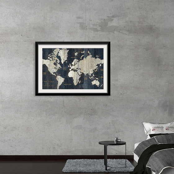 “Old World Map Blue Crop“, Wild Apple