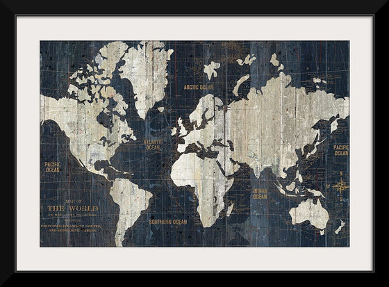 “Old World Map Blue Crop“, Wild Apple