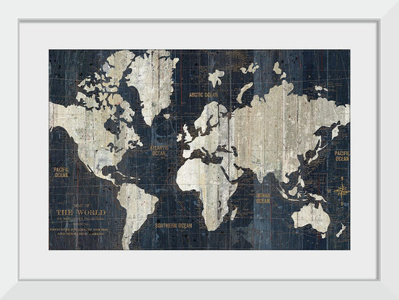 “Old World Map Blue Crop“, Wild Apple