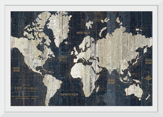 “Old World Map Blue Crop“, Wild Apple