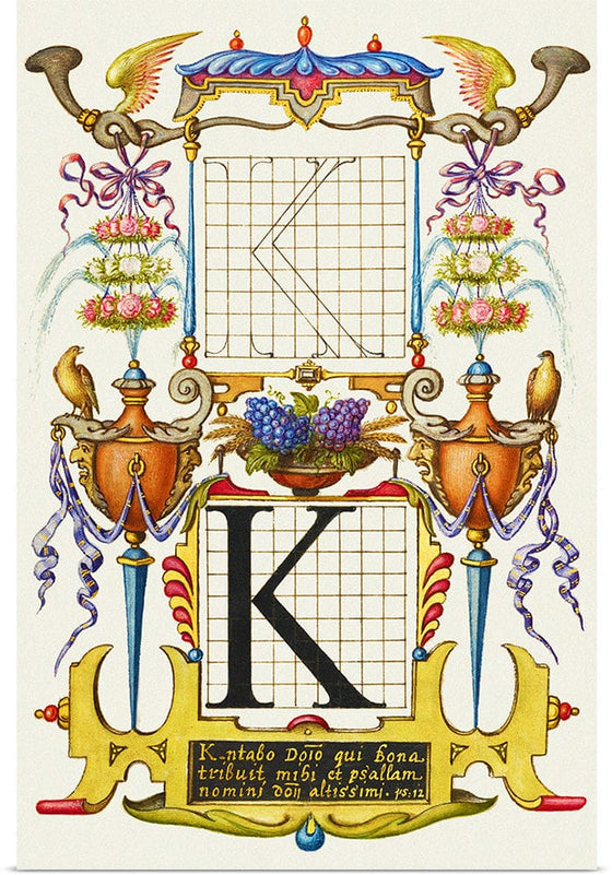 “Guide For Constructing The Letter K",  Joris Hoefnagel